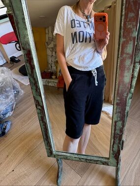 Lands' End Navy Shorts with back pocket size S
